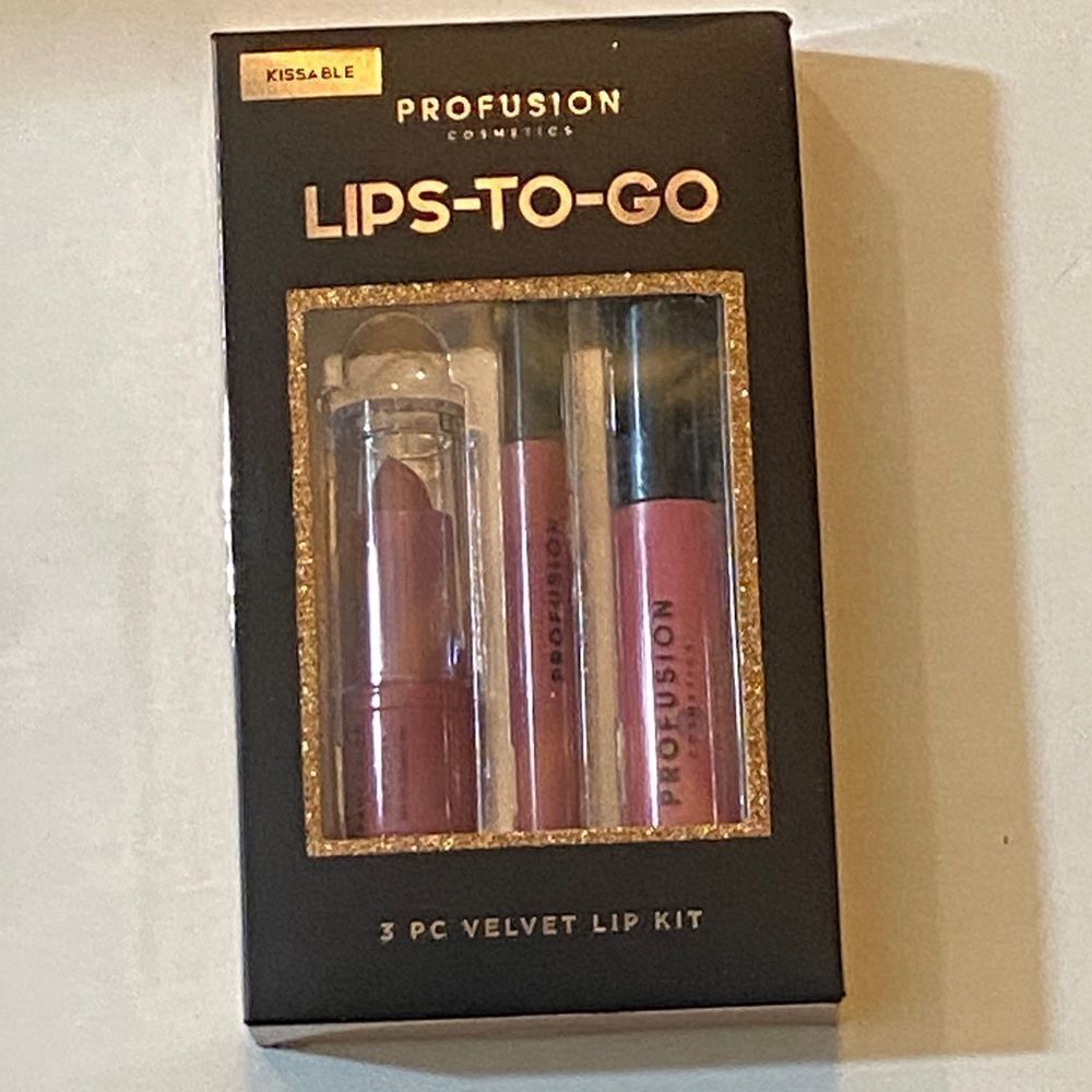 Profusion Cosmetics Lips-To-Go Kit - Kissable Velvet Trio